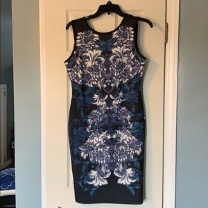 Blue Form Fitting Dress